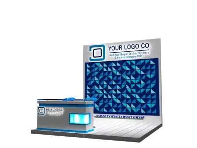 Booth Exhibition Stand a623c  3D model