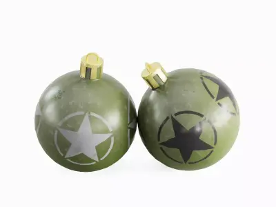 Christmas Tree Ornament 01  Low-poly 3D model