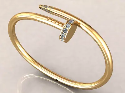 Nail Bracelet 15 cm 3D print model