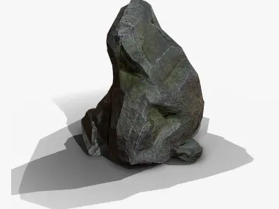 small stone Free low-poly 3D model