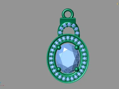 Women Pendants 3DM STL Pendant Renders Details 3D print model 3D print model