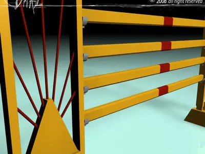 yellow jump 3D model