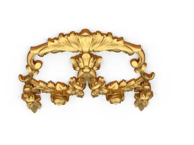 Classic carved decor ornament 363 3D model