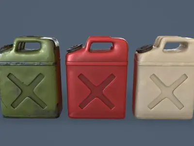 Gas can Common Enviroment Assets Low-poly 3D model