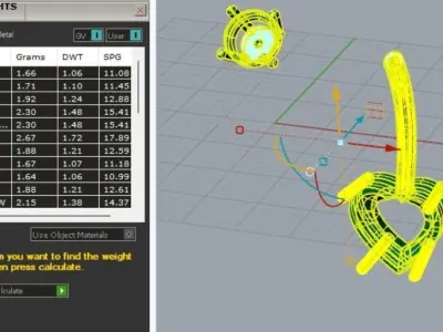 Navel piercing 3D print model