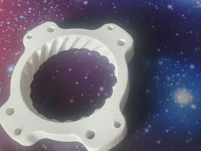 ThrottleBodySpacer with Spiral Mustang upgrade to 80mm or not 3D print model