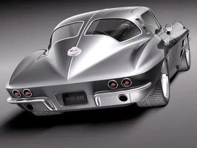 Chevrolet Corvette C2 pro touring 3D model