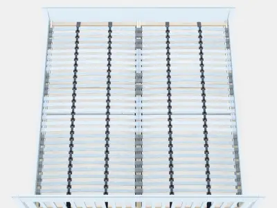 IDANAS Bed frame 19 Low-poly 3D model