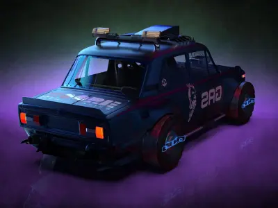 Cyber lada HP for renders 3D model