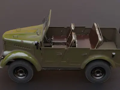 GAZ 69 3D model by gtraicer