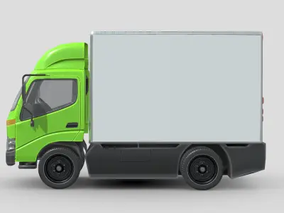 Hino 300 Truck Low-poly 3D model