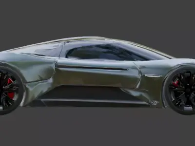 Luxury Elite Performance Hypercar 3D Model Low-poly 3D model