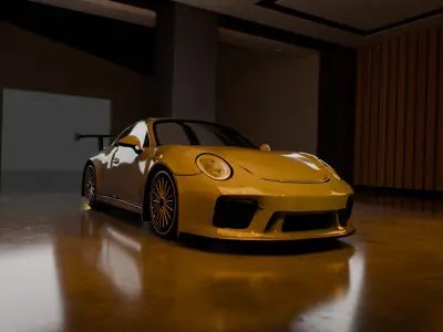 Model Porsche 911 3D Low-poly 3D model