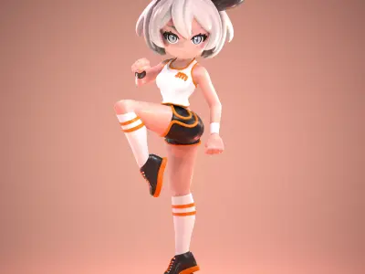Bea - Workout Outfit - Pokemon Trainer 3D print model