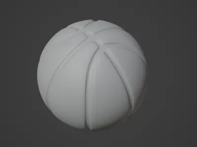 Basketball Low-poly 3D model