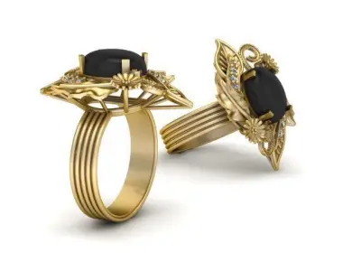 Luxury Wedding Ring For Women 3d Printable Model 3D print model