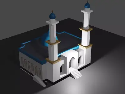 Mosque Model Free 3D model