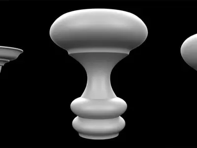 70 Column Rings 3d Model Pack Low-poly 3D model