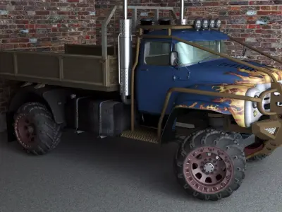ZIL-Marshland monster truck 3D model