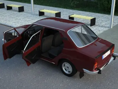 Skoda 120 LS 1977 3D model