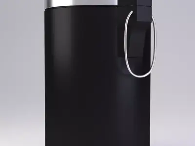 Black Pedal Bin 3D model