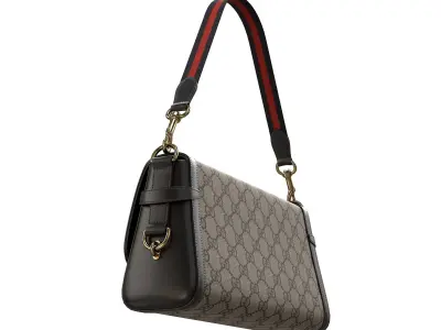 Gucci Luce Bag Black Low-poly 3D model