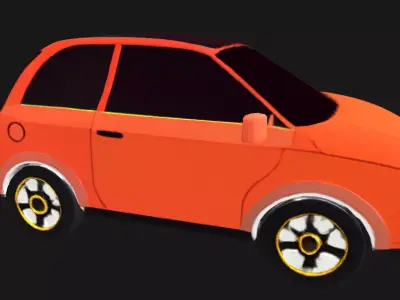 Low poly car 3D model V1