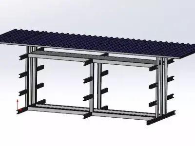 material rack design 3D print model