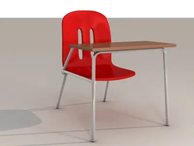 School Chair 3D model