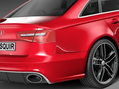 Audi RS6 Sedan 2014 3D model