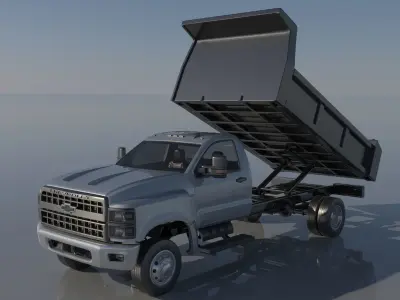 Chevrolet Silverado 5500 Dump Truck 3D print model