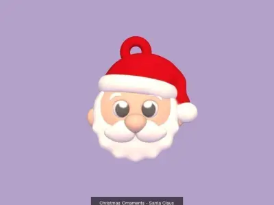 Christmas Tree Ornaments 1 3D Model Collection