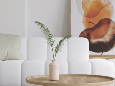 A Mediterranean Style Interior Room in Spain 3D model