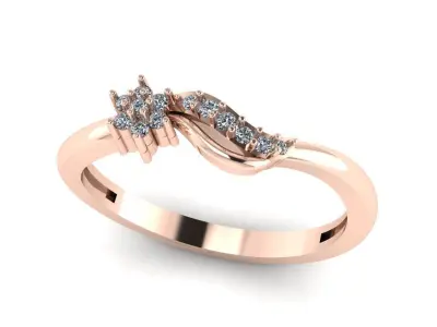 Jewelry Diamond Ring 3D Print Model 3D print model 26
