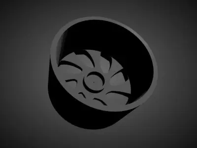 Rotiform WRW scalable and Printable rim 3D print model