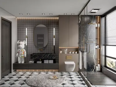 Bathroom 49 3D model