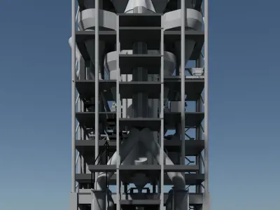 Industrial building 25i20 3D model