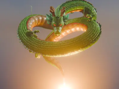 Shenlong or Shenron from Dragon Ball z 3D model