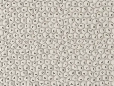 Pebble  smooth hole tile n1 3D model