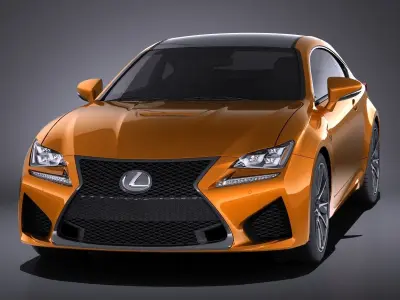 Lexus RC F 2016 VRAY 3D model