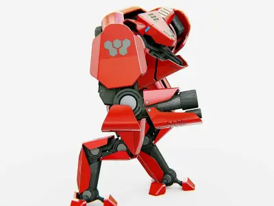 BATTLE DROID  STORM Rigged for Unreal Engine - Unity - MIXAMO 3D model