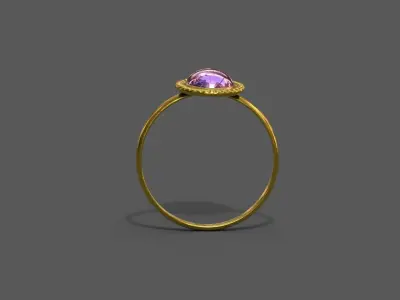 High-Quality 3D Ring Model Low-poly 3D model 18