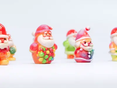 Christmas Santa Claus Candy 3D model