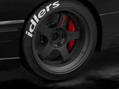 24x idlers tire sidewall 4K PNG decals Texture