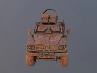  Free Wooden Toy M-ATV Car Free 3D model