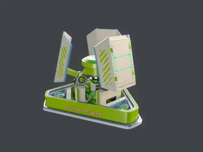 Trap04 Low-poly 3D model