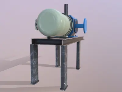 Pump 3D Model Low-poly 3D model