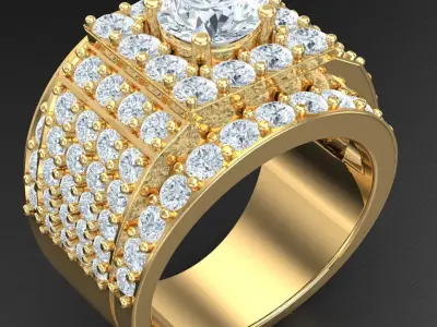 Luxury Men Rings Designs 6MR098 3D print model