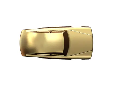 Mercedes 300SL gullwing grille wide body car sculpture 3D print model