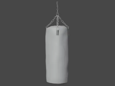 Leather Punching Bag Low-poly 3D model